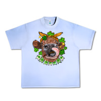 Grape Ice St. Patrick's Day cow Urban Heavy Tee - FaDigitalArtStudio