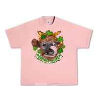 Salmon St. Patrick's Day cow Urban Heavy Tee - FaDigitalArtStudio
