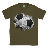 Army Green cowhide soccer patch Classic Tee - Jasminsmagicworld