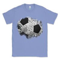 Colony Blue cowhide soccer patch Classic Tee - Jasminsmagicworld