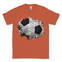 Copper cowhide soccer patch Classic Tee - Jasminsmagicworld
