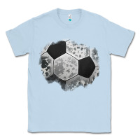 Dusty Blue cowhide soccer patch Classic Tee - Jasminsmagicworld