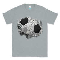Heather Grey cowhide soccer patch Classic Tee - Jasminsmagicworld