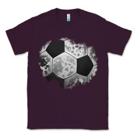 Plum cowhide soccer patch Classic Tee - Jasminsmagicworld