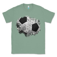 Sage cowhide soccer patch Classic Tee - Jasminsmagicworld
