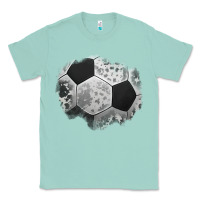 Seafoam cowhide soccer patch Classic Tee - Jasminsmagicworld