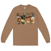 Toasted Coconut Fishing Coffee Cups Long Sleeve Tee - FaDigitalArtStudio