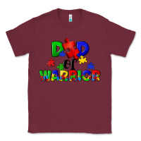 Burgundy Dad of warrior Classic Tee - CowGirlArtShop