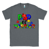 Charcoal Heather Dad of warrior Classic Tee - CowGirlArtShop