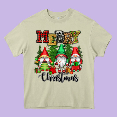 Merry Christmas Gnomes Heavy Core Tee Designed By Cowgirlartshop