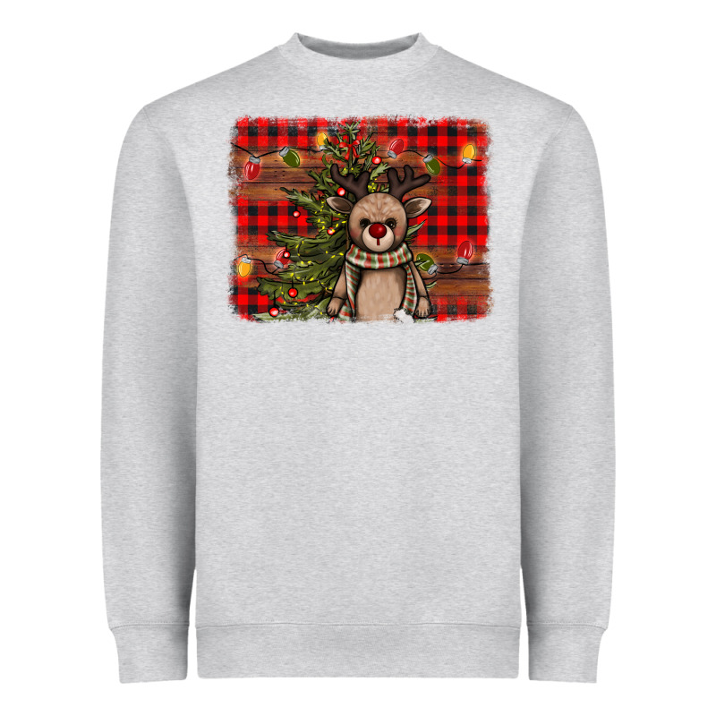 Reindeer Trees Background Heavyweight Sweatshirt by AdoDesignShop | Teevron