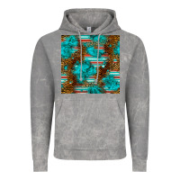 Cloud Rock turquoise serape leopard seamless pattern Vintage Hoodie - BundleAndBundleShop