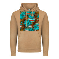 Vintage Camel turquoise serape leopard seamless pattern Vintage Hoodie - BundleAndBundleShop