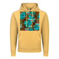 Vintage Mustard turquoise serape leopard seamless pattern Vintage Hoodie - BundleAndBundleShop