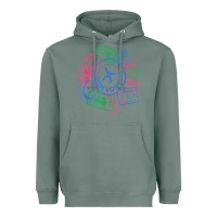 Sage bon voyage travel stamp t shirt Heavyweight Hoodie - linhVisuals