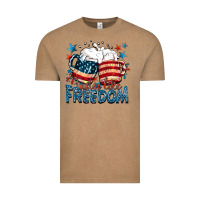 Vintage Coffee Tastes like freedom Vintage Tee - FaDigitalArtStudio