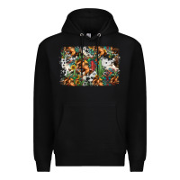 Black western rodeo background Premium Hoodie - Jasminsmagicworld