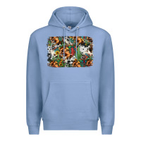 Colony Blue western rodeo background Premium Hoodie - Jasminsmagicworld