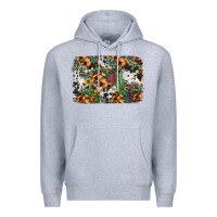 Heather Grey western rodeo background Premium Hoodie - Jasminsmagicworld