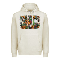Oatmeal Heather western rodeo background Premium Hoodie - Jasminsmagicworld