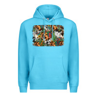 Ocean Blue western rodeo background Premium Hoodie - Jasminsmagicworld