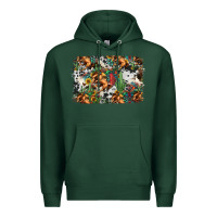 Sports Green western rodeo background Premium Hoodie - Jasminsmagicworld