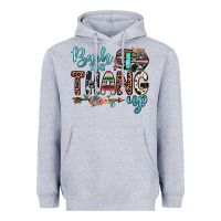 Heather Grey back that thang up Heavyweight Hoodie - JahusDesignShop