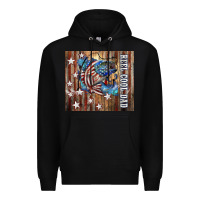 Black Western Reel Cool Dad American Premium Hoodie - LillyAllenDesigns