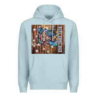 Blue Mist Western Reel Cool Dad American Premium Hoodie - LillyAllenDesigns