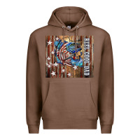 Chestnut Western Reel Cool Dad American Premium Hoodie - LillyAllenDesigns