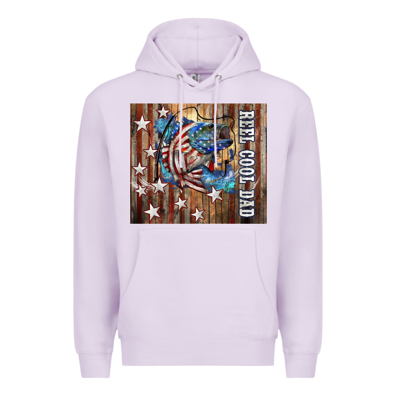 Western Reel Cool Dad American Premium Hoodie by LillyAllenDesigns | Teevron