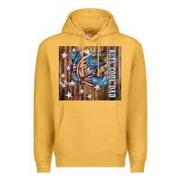 Mustard Western Reel Cool Dad American Premium Hoodie - LillyAllenDesigns