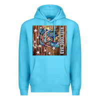 Ocean Blue Western Reel Cool Dad American Premium Hoodie - LillyAllenDesigns
