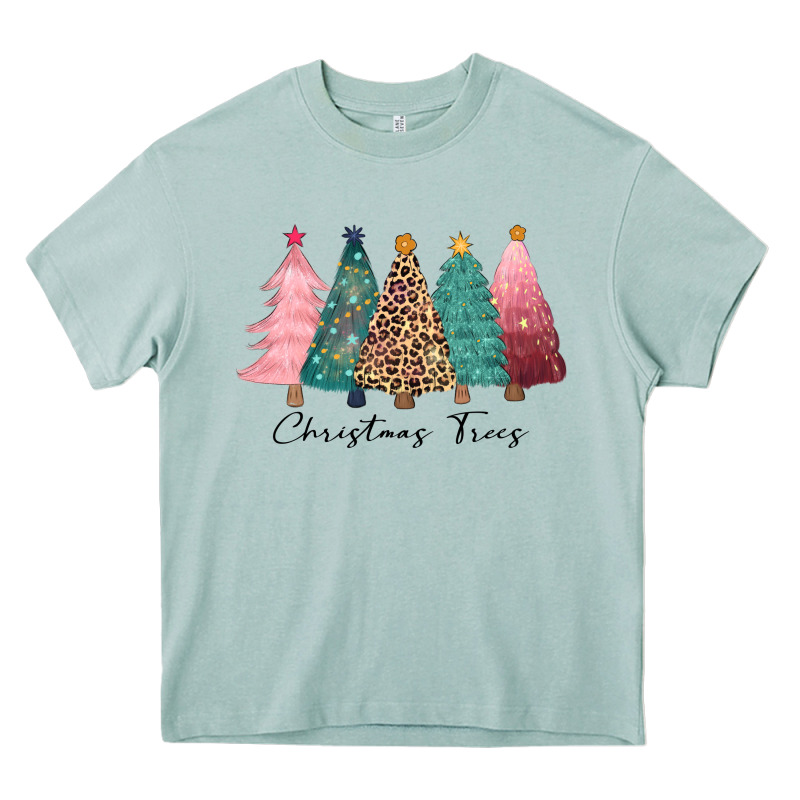 Christmas Trees Heavy Core Tee by CowGirlArtShop | Teevron