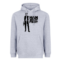 Heather Grey han shot first Heavyweight Hoodie - linhVisuals