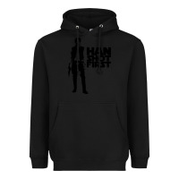 Black han shot first Heavyweight Hoodie - linhVisuals