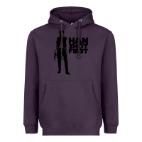 Plum han shot first Heavyweight Hoodie - linhVisuals