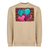 Mushroom valentine's day hearts turquoise heart Heavyweight Sweatshirt - AdoDesignShop
