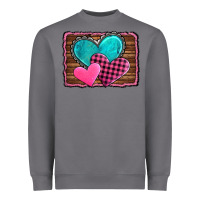 Storm valentine's day hearts turquoise heart Heavyweight Sweatshirt - AdoDesignShop