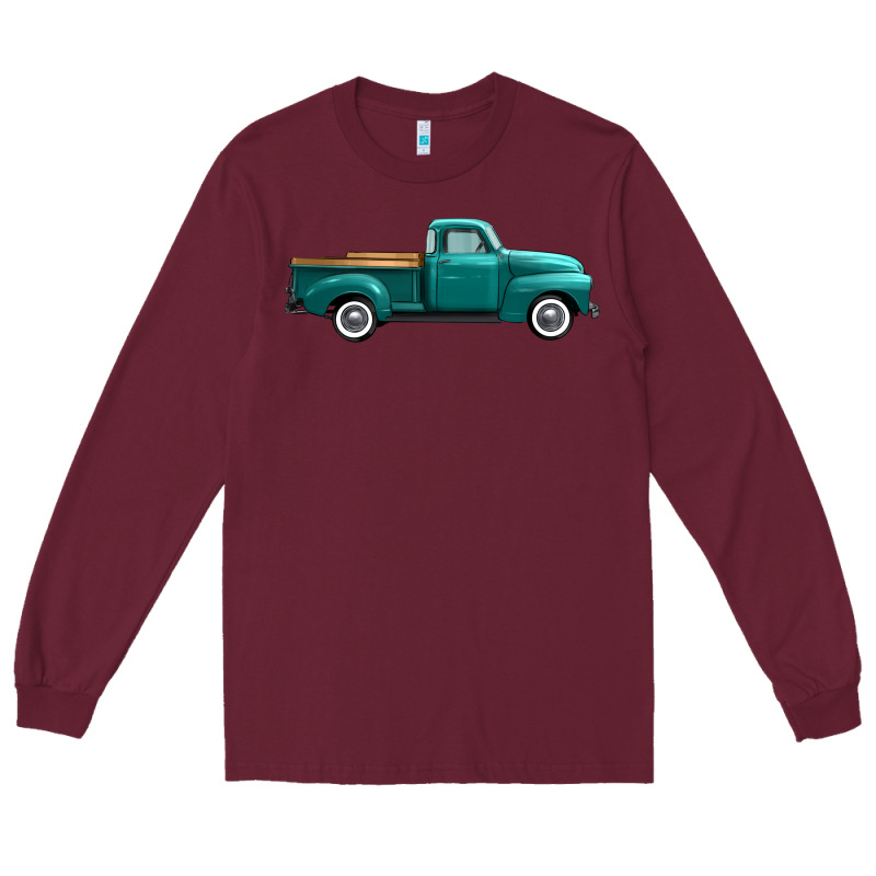 Western Truck Side View Long Sleeve Tee by FaDigitalArtStudio | Teevron