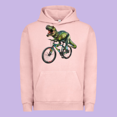 T Rex Dinosaur Riding Dinosaur Urban Hoodie Designed By Ranaportraitstore