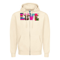 Sandshell love with braunvieh cow Zipper Hoodie - AdoDesignShop