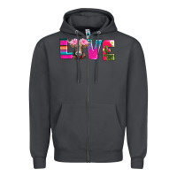 Smoke love with braunvieh cow Zipper Hoodie - AdoDesignShop