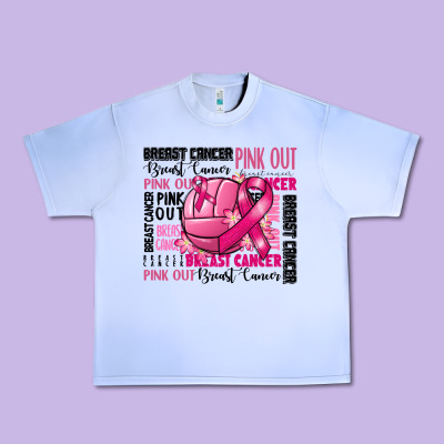 Volleyball Pink Out Breast Cancer Urban Heavy Tee Designed By Ranaportraitstore