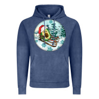 Vintage Denim Slide Avocado Vintage Hoodie - FaDigitalArtStudio