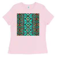 Aztec Turquoise Pattern Ladies Tee | Teevron