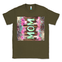 Army Green Mom leopard Classic Tee - CowGirlArtShop