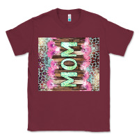 Burgundy Mom leopard Classic Tee - CowGirlArtShop