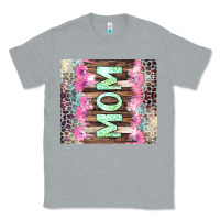 Heather Grey Mom leopard Classic Tee - CowGirlArtShop