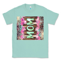 Seafoam Mom leopard Classic Tee - CowGirlArtShop